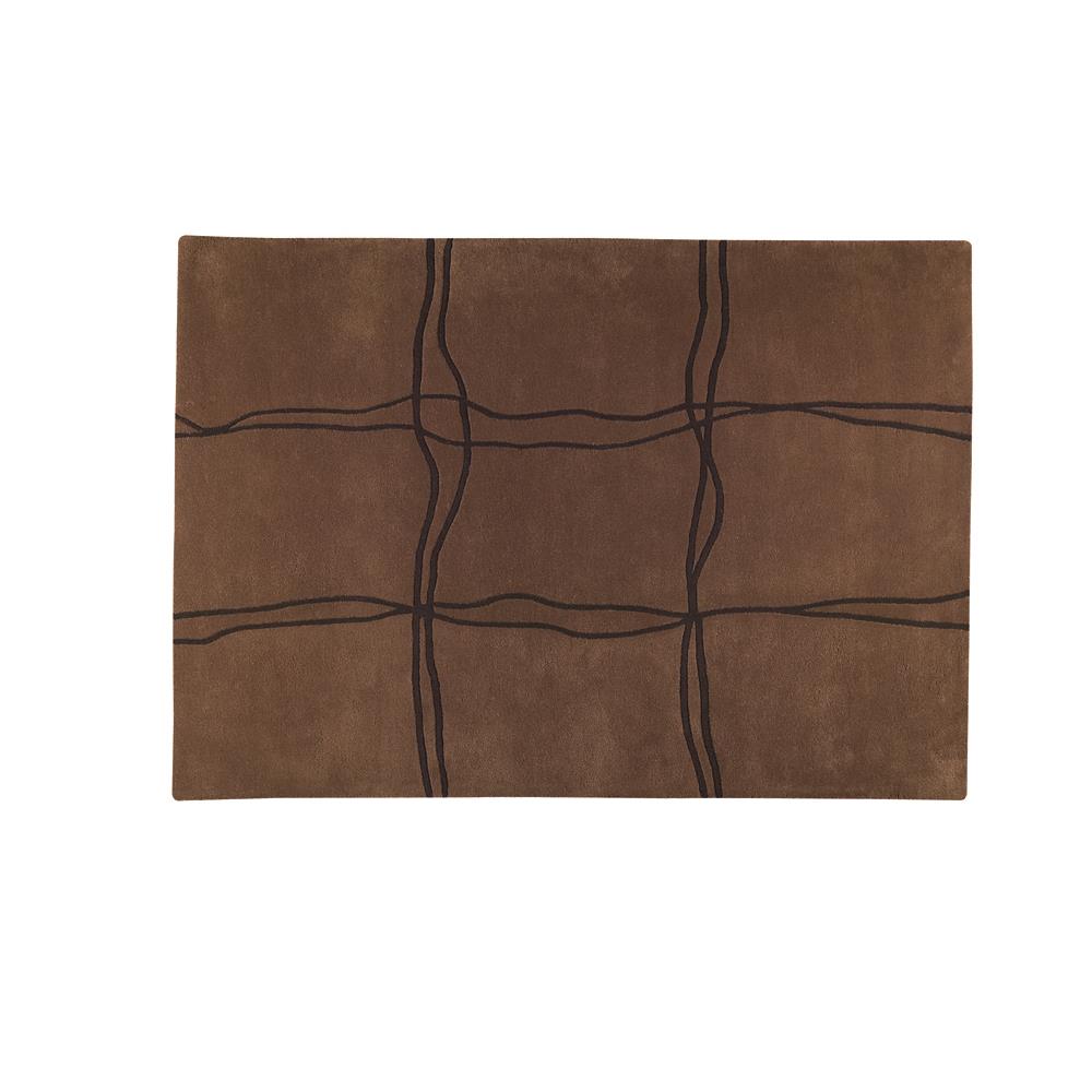 MAT The Basics MTBAMSBRO046066 Hand Tufted in Pure New wool Rug in Brown